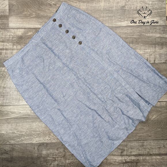 Banana Republic Lined Midi Skirt Size 14 - Picture 1 of 5